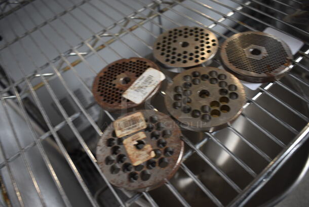 5 Metal Meat Grinder Plates. 3.25x3.25x0.5. 5 Times Your Bid! - Image 2 of 5