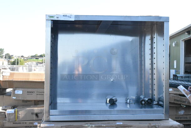 BRAND NEW SCRATCH AND DENT! Regency 600DC1536 15" x 36" 18 Gauge Type 304 Stainless Steel Dish Cabinet with Adjustable Midshelf  - Image 2 of 6