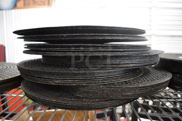 63 Metal Round Perforated Pizza Baking Pans. 14x14. 63 Times Your Bid! - Image 2 of 2