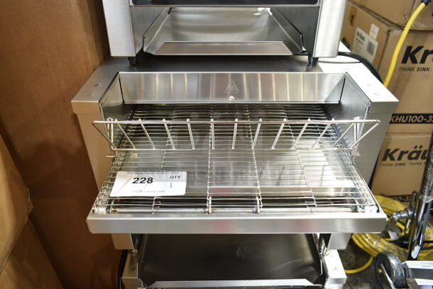 Vollrath JT2000 Stainless Steel Commercial Countertop Conveyor Toaster Oven. 208 Volts, 1 Phase. - Item #1114259