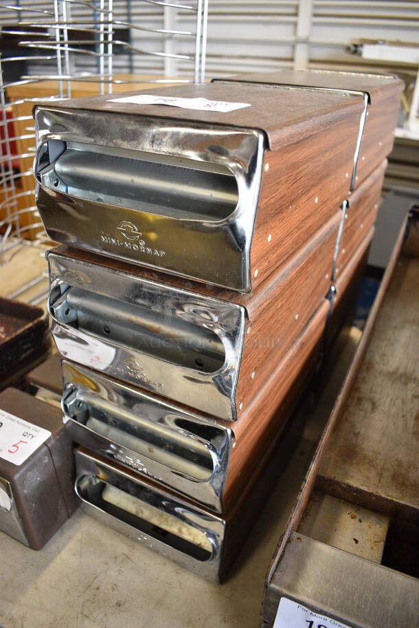 8 Mini Mornap Metal Countertop Napkin Dispensers. 7.5x10.5x4.5. 8 Times Your Bid! - Image 2 of 3
