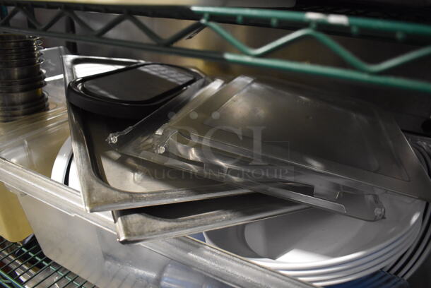 ALL ONE MONEY! Tier Lot of Various Items Including Poly Bins, Silverware Holder, Metal Bins and Poly Bowls - Image 6 of 6