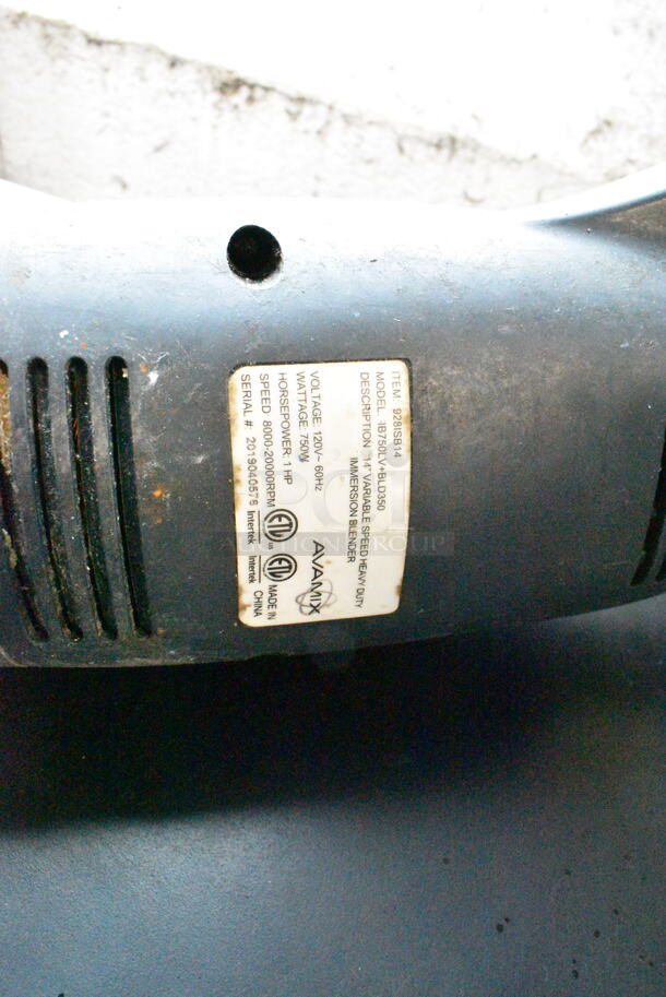 AvaMix 928ISB14 Commercial Immersion Blender. 120 Volts, 1 Phase. Tested and Working But Appears to Need a New Stick - Image 5 of 5