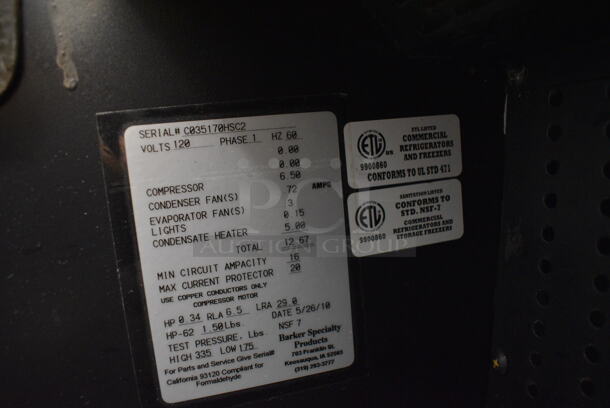 Barker Metal Commercial Floor Style Open Grab N Go Merchandiser on Commercial Casters. 120 Volts, 1 Phase. 27x44x54. Cannot Test Due To Plug Style - Image 5 of 8