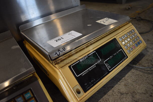 CAS Metal Commercial Countertop Food Portioning Scale. 15x15x7. Tested and Working! - Image 2 of 3