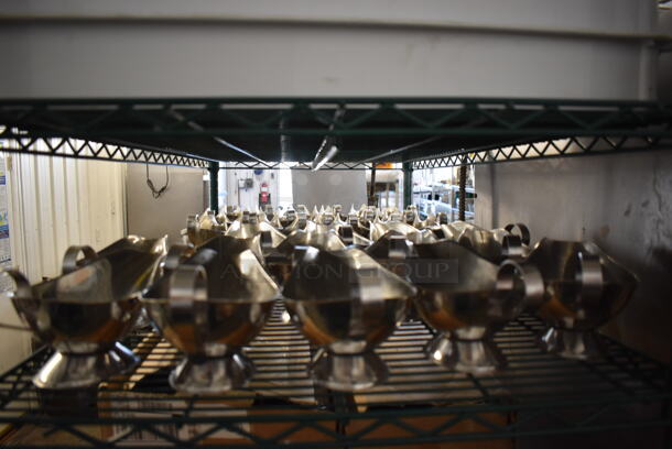 ALL ONE MONEY! Tier Lot of Metal Gravy Boats - Image 2 of 8