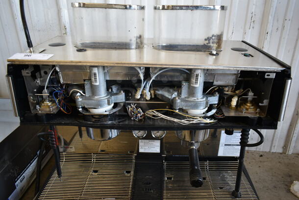 2018 Schaerer Barista Stainless Steel Commercial Countertop 2 Group Espresso Machine w/ 2 Steam Wands and 2 Hoppers. 208/240 Volts, 1 Phase.
 - Image 8 of 8