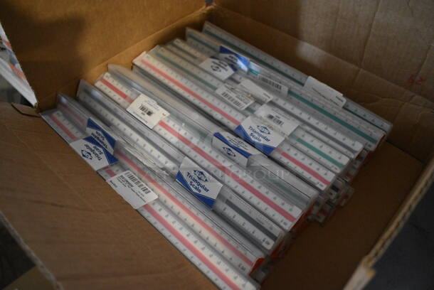 ALL ONE MONEY! Lot of BRAND NEW Alvin Triangular Scales. - Image 2 of 3