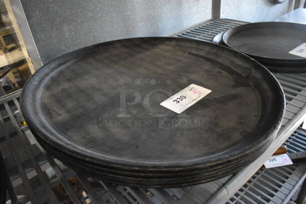 5 Black Oval Serving Trays. 24x19x1. 5 Times Your Bid! - Image 2 of 3