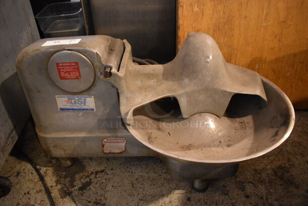 Metal Commercial Countertop Buffalo Chopper w/ S Blade. 208 Volts, 1 Phase. 32x22x18