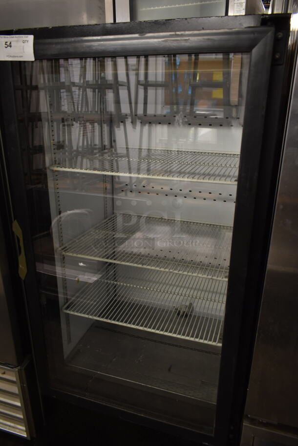 QBD CD10 H Metal Commercial Single Door Reach In Cooler Merchandiser w/ Poly Coated Racks. 115 Volts, 1 Phase. Tested and Powers On But Does Not Get Cold - Image 2 of 5