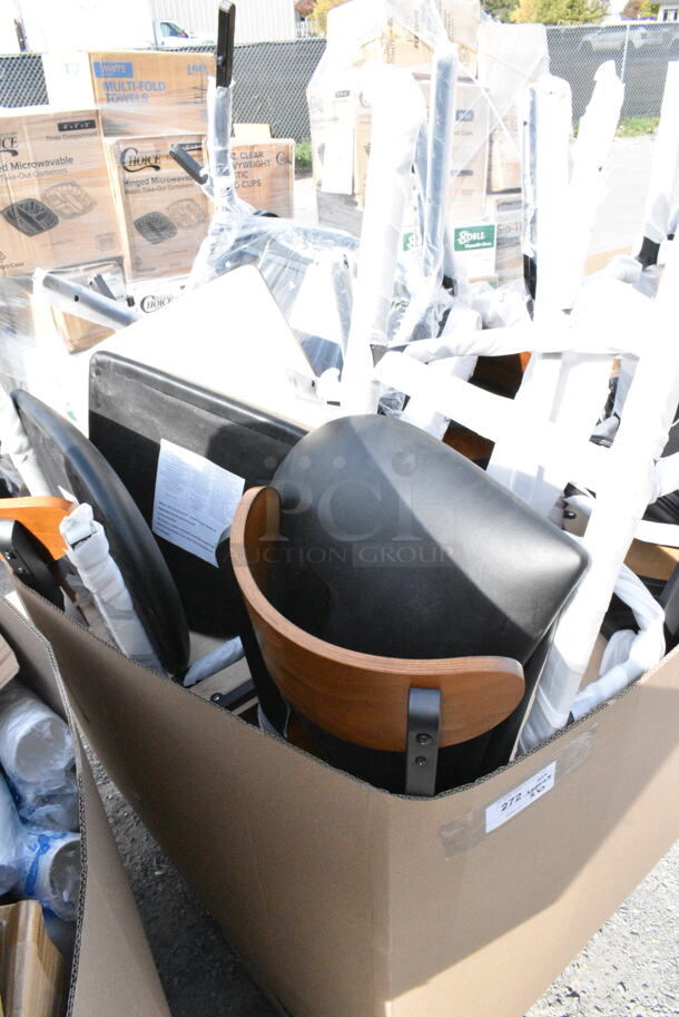 10 BRAND NEW Boxes Including Black Metal Bar Height Chairs. 10 Times Your Bid!  - Image 3 of 5