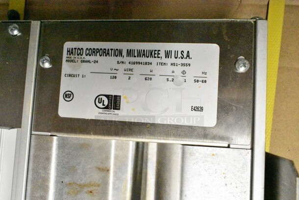 Hatco GRAHL-24 Metal Warming Heat Strip. 120 Volts, 1 Phase.  - Image 5 of 5
