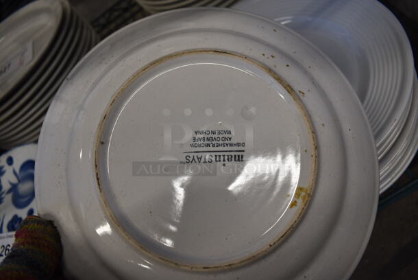 9 White Ceramic Plates. 9.25x9.25x1. 9 Times Your Bid! - Image 3 of 3