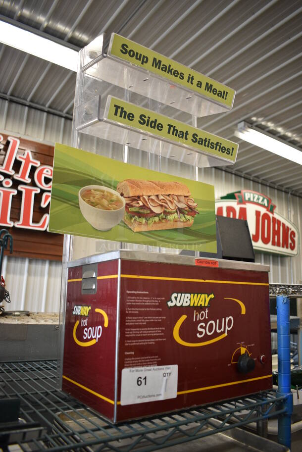 2010 Nemco Model 6135-SUB Stainless Steel Commercial Countertop Food Warmer w/ Poly Attachment. 120 Volts, 1 Phase. 14x9.5x30. Tested and Working! - Image 2 of 6