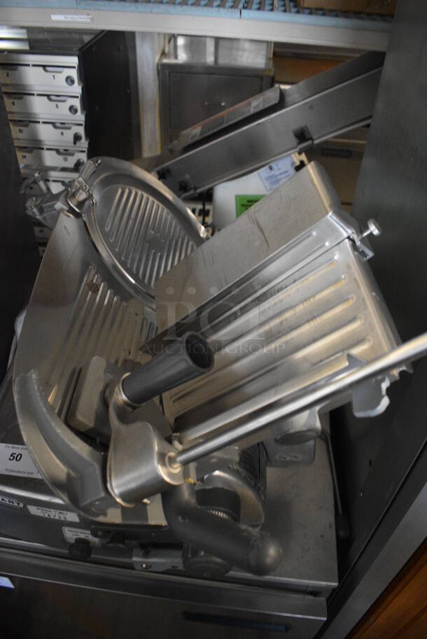 Hobart Model 2712 Stainless Steel Commercial Countertop Automatic Meat Slicer. 120 Volts, 1 Phase. 28x22x28. Tested and Working! - Image 7 of 7