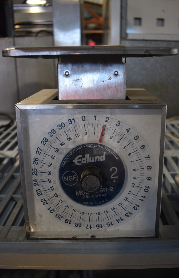 Edlund Model SR-2 Metal Countertop Food Portioning Scale. 6.5x7x8.5