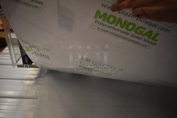 ALL ONE MONEY! Lot of 2 Sheets of Monogal Polycarbonate! 71x47 - Image 3 of 3