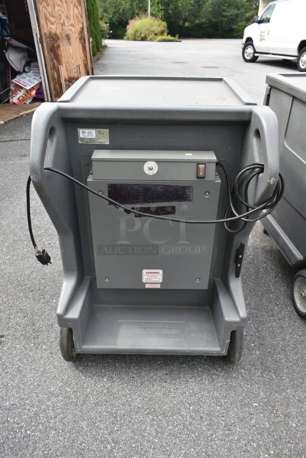 Cambro CMBH1826L Gray Poly Insulated Low Profile Electric Powered Heating / Cooling Food Case on Commercial Casters. 115 Volts, 1 Phase. (outside shed) - Image 7 of 9