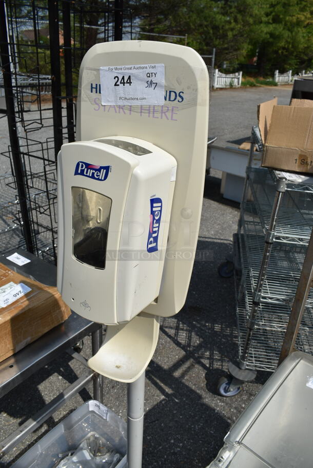 Purell Hand Sanitizer Dispenser on Stand.  - Image 2 of 4