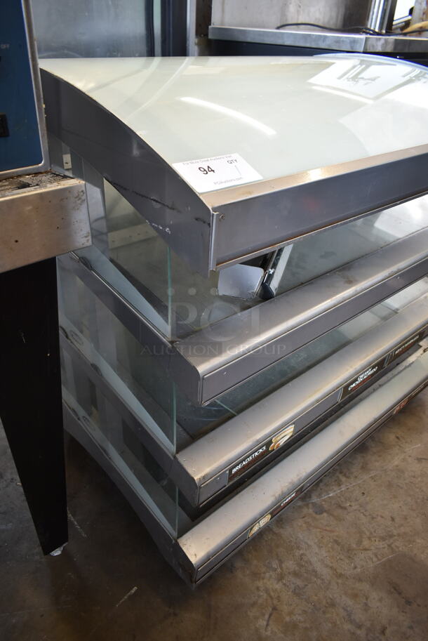 Hatco GR3SDS-39T Metal Commercial Countertop 2 Tier Warming Display Case Merchandiser. 120 Volts, 1 Phase. Tested and Working! - Image 5 of 8