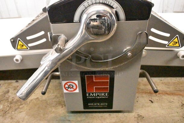 Empire ZZLMITB5071161A Metal Commercial Countertop Dough Sheeter. 110 Volts, 1 Phase. Tested and Working! - Image 3 of 5