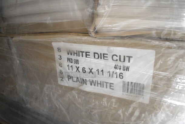 PALLET LOT of 35 BRAND NEW Boxes Including Dart 16 oz Flexstyle DSP Paper Food Containers and Lids, 209MBZENO10 ZENO Clear Square Cup, 11x6x11-1/16 White Die Cut. 35 Times Your Bid!  - Image 5 of 5