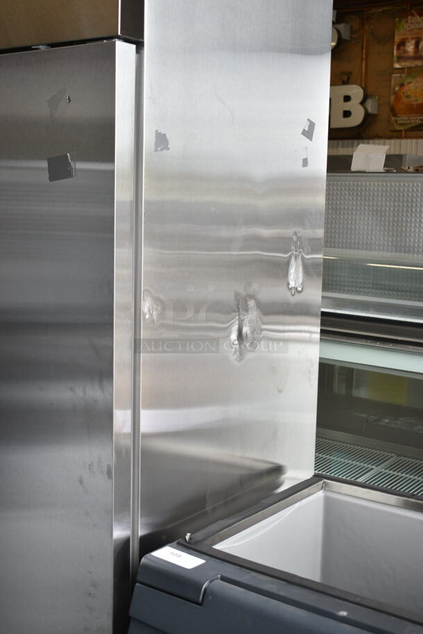 BRAND NEW SCRATCH AND DENT! 2024 Avantco 178A49RHC 54" Solid Door Reach-In Refrigerator w/ Poly Coated Racks. 115 Volts, 1 Phase. Tested and Working! - Image 3 of 11