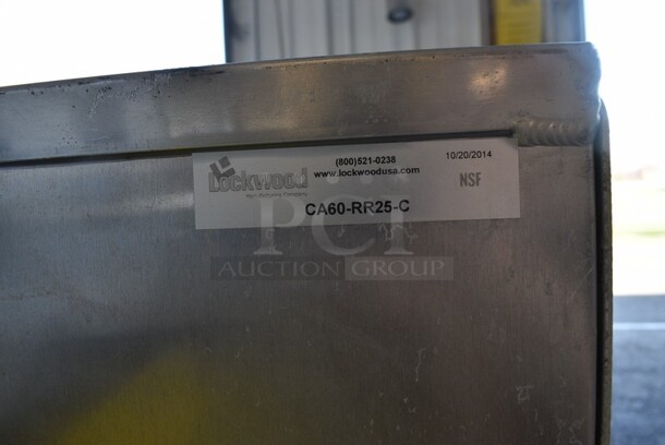 2014 Lockwood Model CA60-RR25-C Metal Commercial Enclosed Pan Transport Rack on Commercial Casters. 17.5x21.5x59.5. - Image 5 of 5