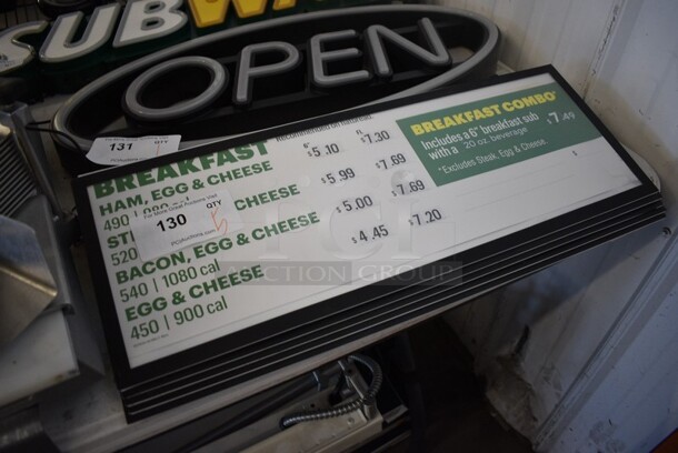 5 Metal Signs w/ Magnetic Poly Covers. 24.5x1x9. 5 Times Your Bid! - Image 1 of 3