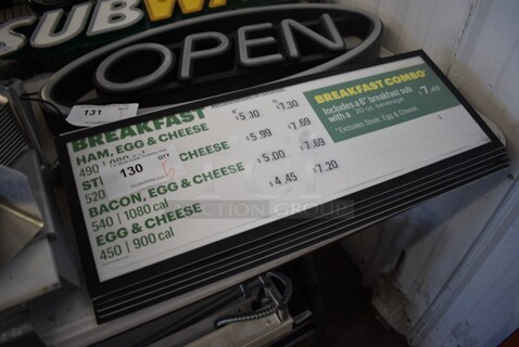 5 Metal Signs w/ Magnetic Poly Covers. 24.5x1x9. 5 Times Your Bid!