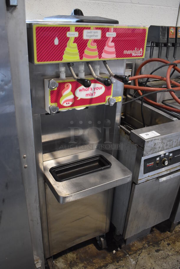 2015 Stoelting F231-18I2-ME1 Stainless Steel Commercial Water Cooled 2 Flavor w/ Twist Soft Serve Ice Cream Machine on Commercial Casters. 208-240 Volts, 1 Phase. - Image 2 of 7