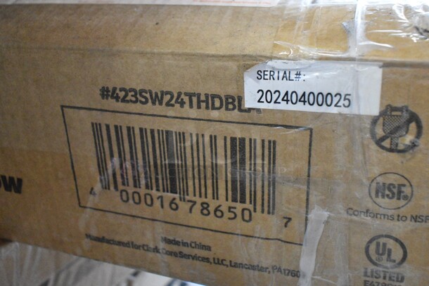 2 BRAND NEW SCRATCH AND DENT! Items Including ServIt 423SW24TLHDBLA 24" Lighted Double Strip Warmer with Dual Toggle Controls and ServIt 423SW24THDBLA 24" Double Strip Warmer with Dual Toggle Controls. 120 Volts, 1 Phase. 2 Times Your Bid!  - Image 4 of 4