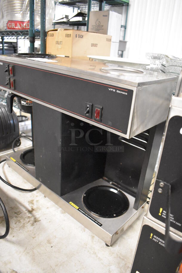 Bunn VPS Stainless Steel Commercial Countertop 3 Burner Coffee Machine w/ Poly Brew Basket. 120 Volts, 1 Phase. 23x9x19 - Image 2 of 5