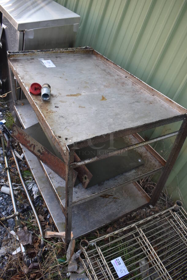 Metal 3 Tier Cart. 36x21x24 - Image 3 of 3