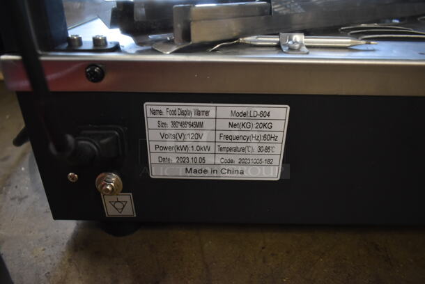 BRAND NEW SCRATCH AND DENT! 2023 Rovsun LD-604 Metal Commercial Countertop Food Display Warmer Merchandiser. 120 Volts, 1 Phase. Tested and Working! - Image 5 of 6