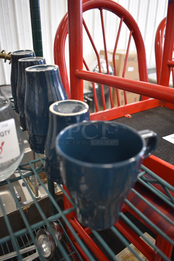 8 Blue Ceramic Mugs. 4.5x3.5x4. 8 MRCTB - Image 2 of 3