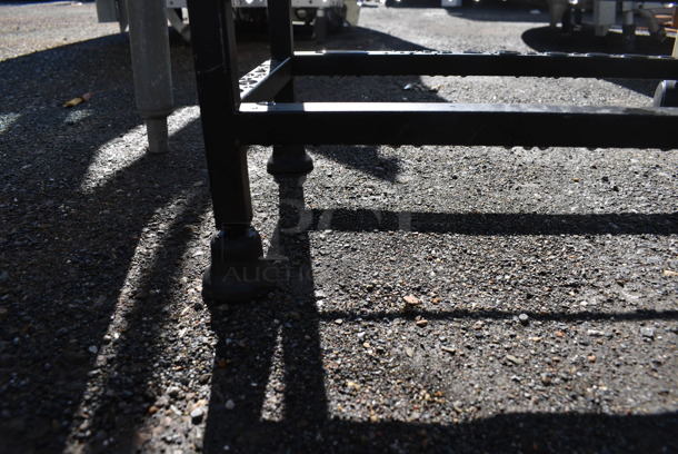 Black Metal Rack on Casters. 18.5x10x51.5 - Image 4 of 4