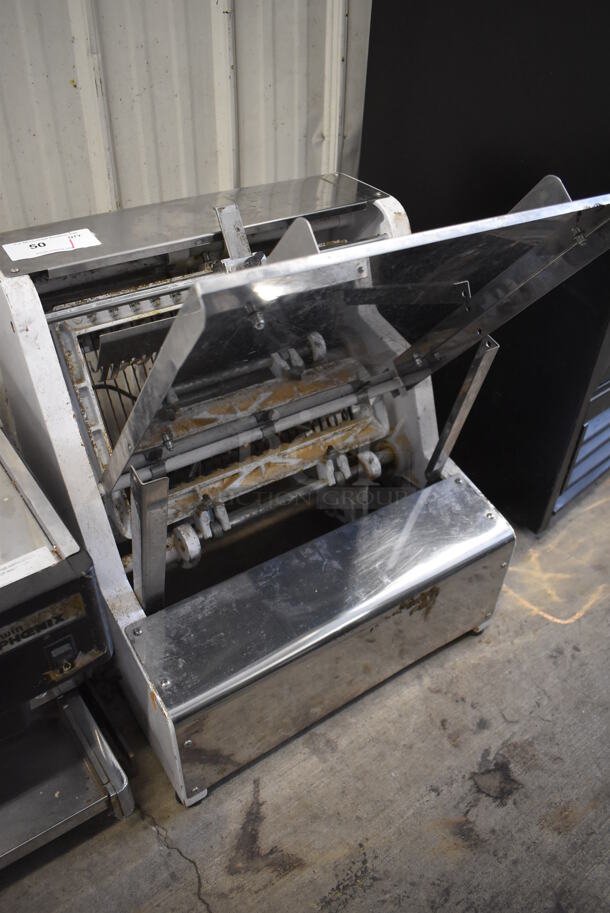 Metal Commercial Countertop Bread Loaf Slicer. 120 Volts, 1 Phase. 21x27x27. Tested and Working! - Image 5 of 6