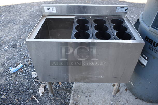 Krowne 18-30DP Stainless Steel Commercial Single Bay Ice Bin. 30x18.5x34