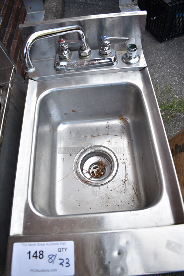 Stainless Steel Commercial Single Bay Sink w/ Faucet, Handles. - Image 2 of 4