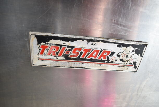 Tri-Star Stainless Steel Commercial Natural Gas Powered 6 Burner Range w/ Convection Oven and Back Splash.  - Image 6 of 6