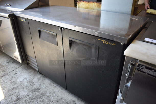 True Model TBB-2 Metal Commercial 2 Door Back Bar Cooler. 115 Volts, 1 Phase. 59x27x37. Tested and Working!