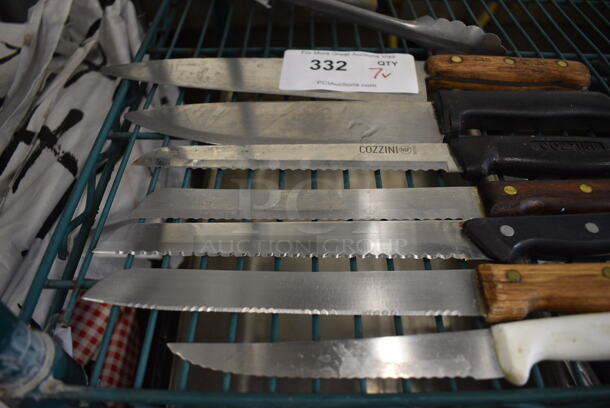 7 Various Metal Knives. Includes 13.5". 7 Times Your Bid! - Image 2 of 4