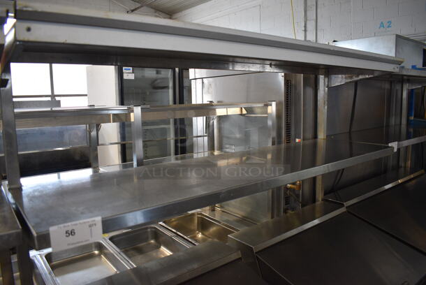 Continental Model SW60-24M Stainless Steel Commercial Sandwich Salad Prep Table Bain Marie Mega Top Bain Marie w/ 2 Over Shelves on Commercial Casters. 115 Volts, 1 Phase. 60x36x72. Tested and Working! - Image 4 of 9