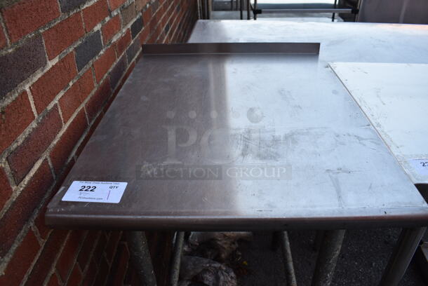 Stainless Steel Table w/ Back Splash. 24x30x37 - Image 4 of 4