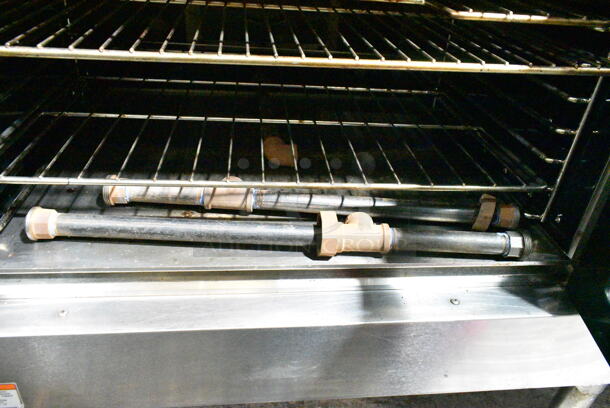 2 Vulcan VC6GD-SEFCAM5 Stainless Steel Commercial Natural Gas Powered Full Size Convection Oven w/ View Through Doors, Metal Oven Racks and Thermostatic Controls. 2 Times Your Bid!  - Image 8 of 10