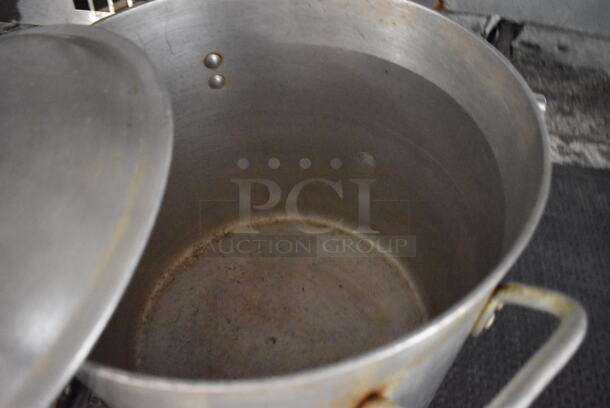 5 Various Metal Stock Pots w/ 1 Lid. Includes 17x13x9. 5 Times Your Bid! - Image 6 of 6