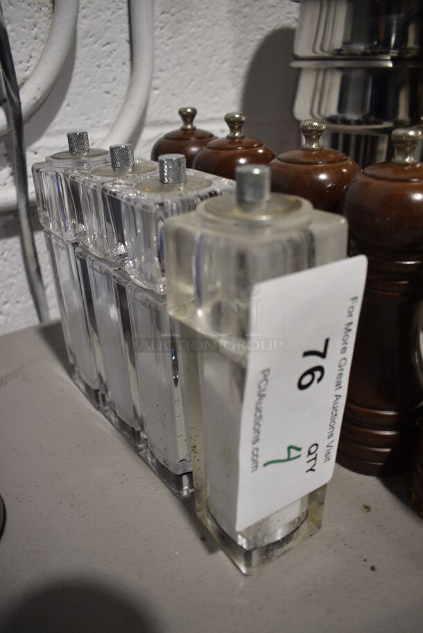 4 Salt / Pepper Grinders. 2x2x6.5. 4 Times Your Bid! - Image 3 of 3