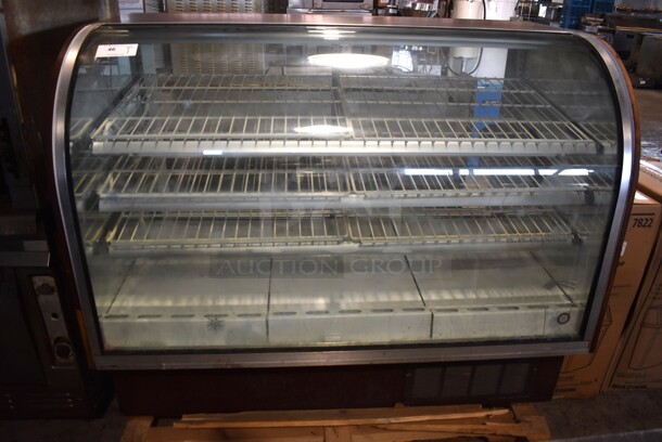 Spartan 93048-59R Metal Commercial Deli Display Case Merchandiser. 120 Volts, 1 Phase. 59x35x48. Tested and Powers On But Temps at 56 Degrees